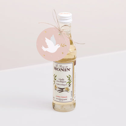 Vorgelochtes Etikett Kommunion Runde Holy Spirit Rose foto N° 3