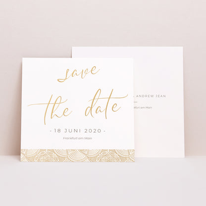 Save the date Karte Hochzeit Quadrat Konstantinopolis foto N° 1