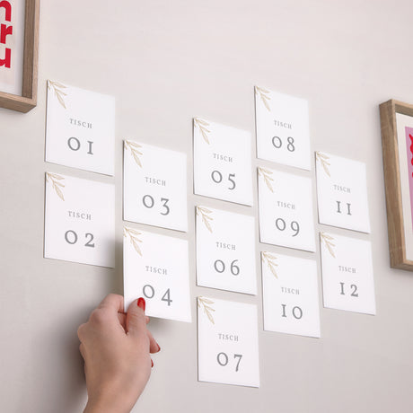 Fotoabzug Hochzeit Pack von 12 Minimalistische Botanik