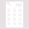 Sitzplan Hochzeit Porträt 60 x 90 cm Minimalistische Botanik foto N° 2