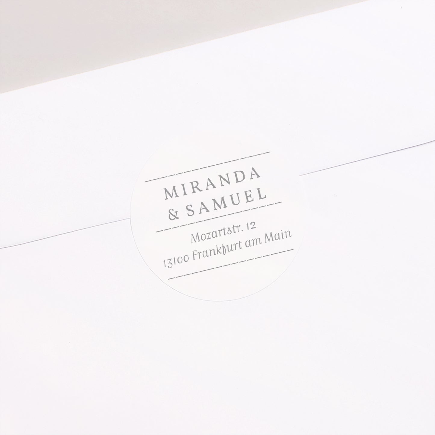 Sticker Hochzeit Rund Minimalistische Botanik foto N° 2