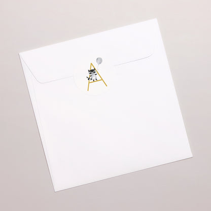 Sticker Geburt Rund Initiale foto N° 3