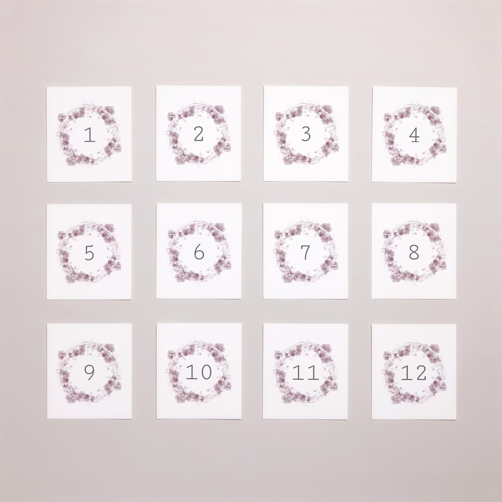 Fotoabzug Hochzeit Pack von 12 Vintage Chic Rose foto N° 1