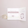 Hochzeitseinladung Quadratische Hülle, 3 Karten, Etikett Vintage Chic Rose foto N° 2