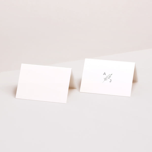 Tischkarten Hochzeit Quer Palmsonntag Aquarell foto