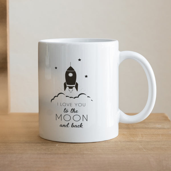 Tasse Objekte Weiß To the Moon II foto