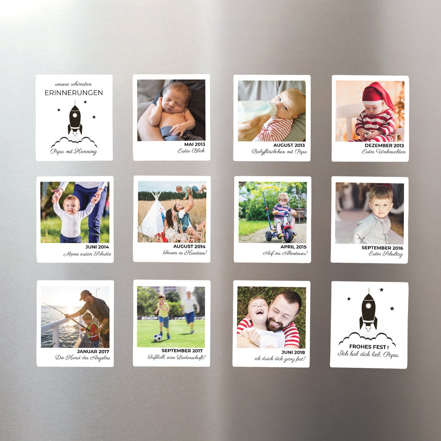Fotoabzug Foto's Pack mit 12, magnetisch Erinnerungen foto N° 1