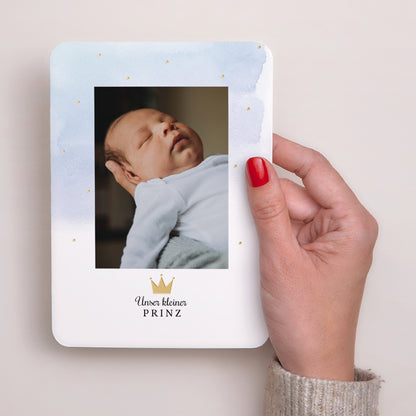 Geburtskarten Porträt, abgerundete Kanten Prince d'Amour foto N° 2