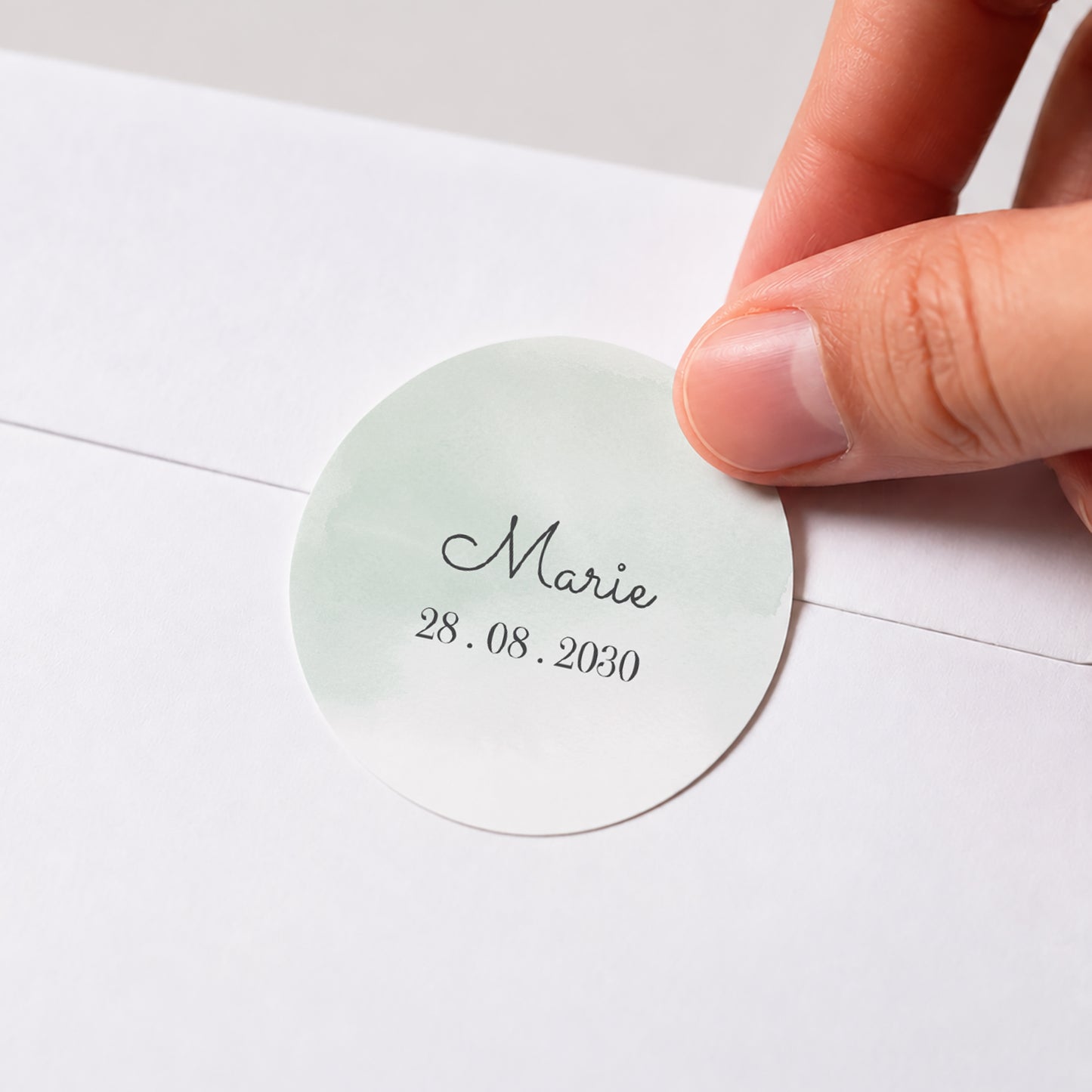 Sticker Geburt Rund Saure Erdbeere foto N° 1