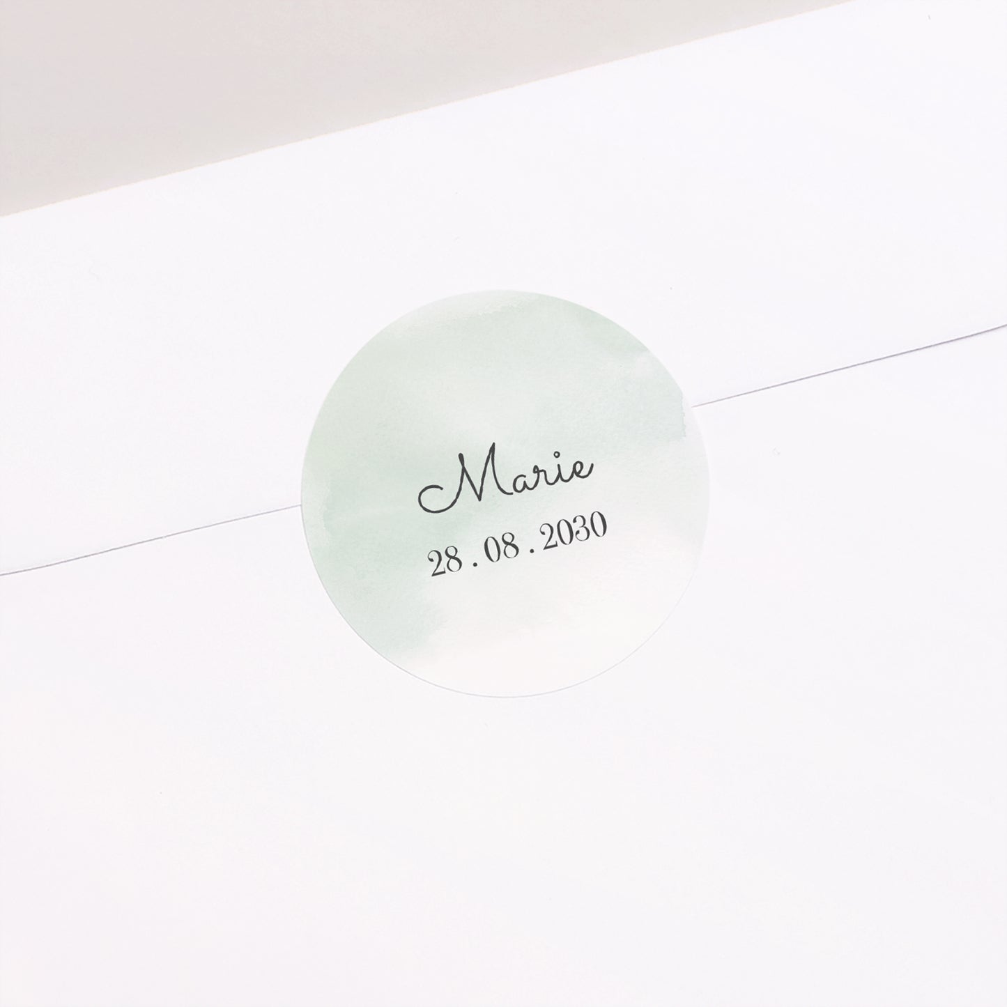 Sticker Geburt Rund Saure Erdbeere foto N° 2