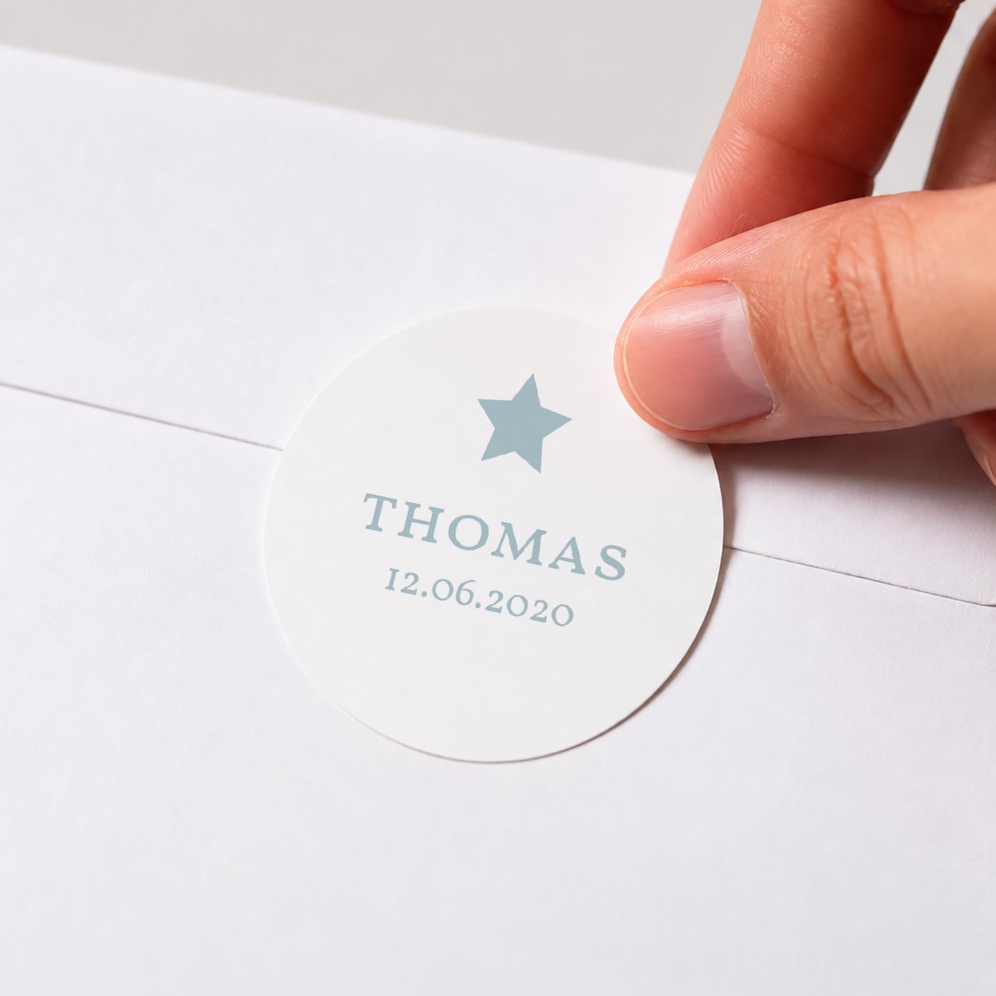 Sticker Taufe Rund Friedlich foto N° 1