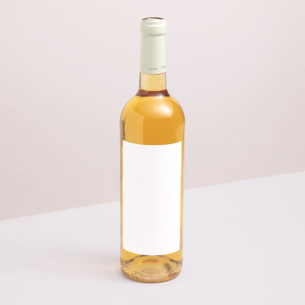 Flaschenetikett Hochzeit Porträt Minimalistische Nuancen foto