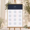 Sitzplan Hochzeit Porträt 60 x 90 cm Minimalistische Nuancen foto N° 1