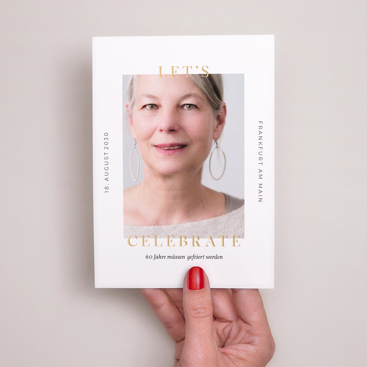 Einladungskarte Geburtstag Feiern wir 60 Jahre foto N° 2