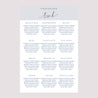 Sitzplan Hochzeit Porträt 60 x 90 cm Nude & Marine Chic foto N° 2