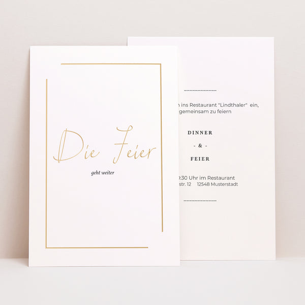 Einladungskarte Hochzeit PortraitPorträt Wir heiraten foto