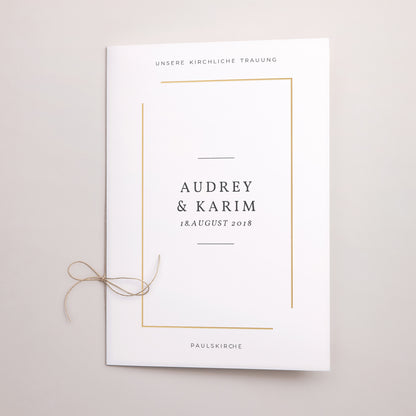 Kirchenheft Hochzeit Doppelflügel Wir heiraten foto N° 1