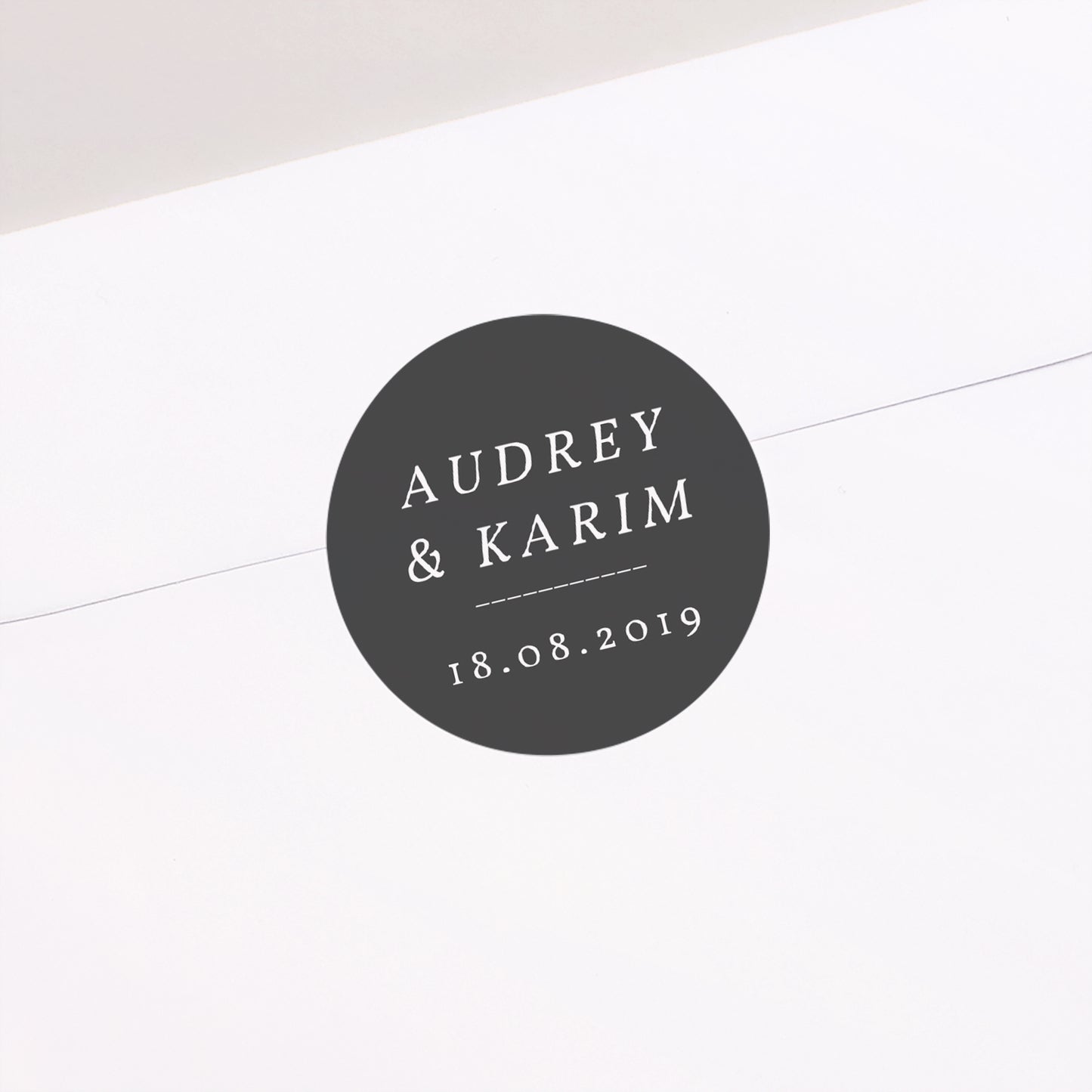 Sticker Hochzeit Rund Wir heiraten foto N° 2