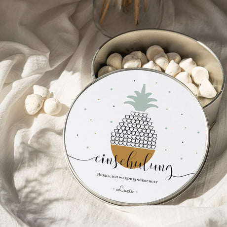 Metalldose Objekte Runde Joli Ananas