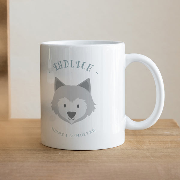 Tasse Objekte Weiß Kleiner Wolf foto