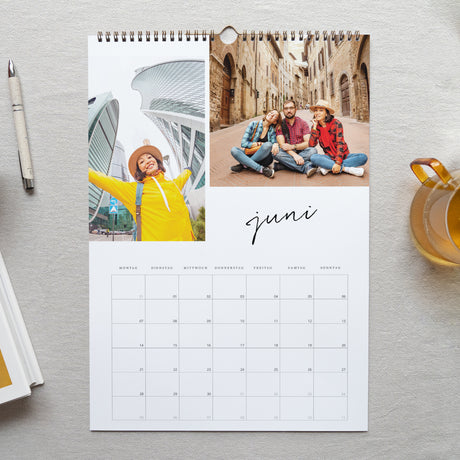 Kalender Weihnachten Wandgemälde A3 Typo Brush
