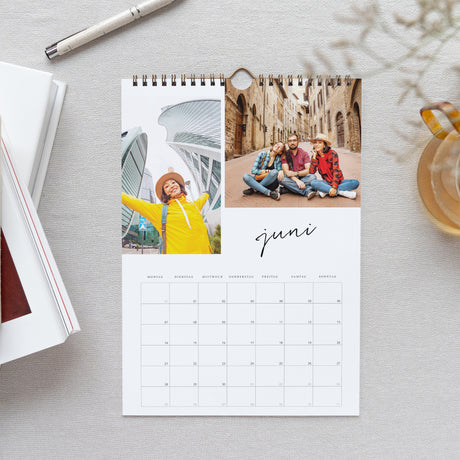 Kalender Weihnachten Wandbild A4 Typo Brush