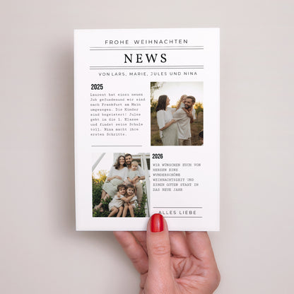 Weihnachtskarte Weihnachten Familientagebuch foto N° 2