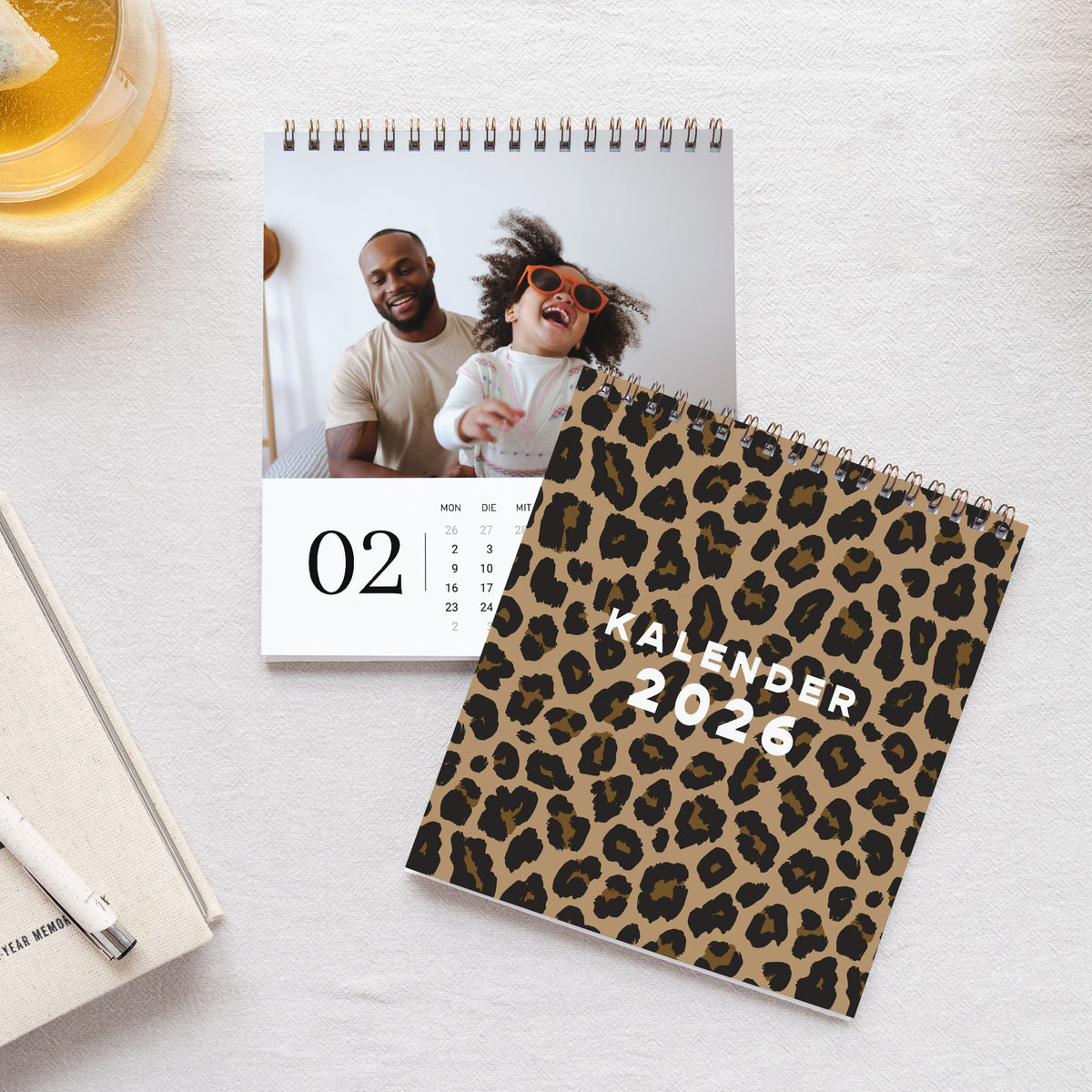 Kalender Weihnachten Büro, Staffelei Leoparden-Tendenz-Gradienten foto N° 1