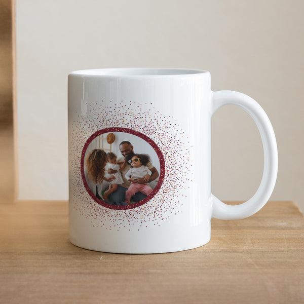 Tasse Weihnachten Weiß Spritziger Weihnachten foto
