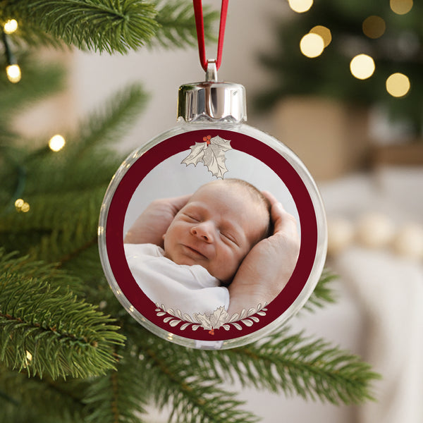 Weihnachtskugel Objekte Runde Weihnachtsblätter & -zweige foto
