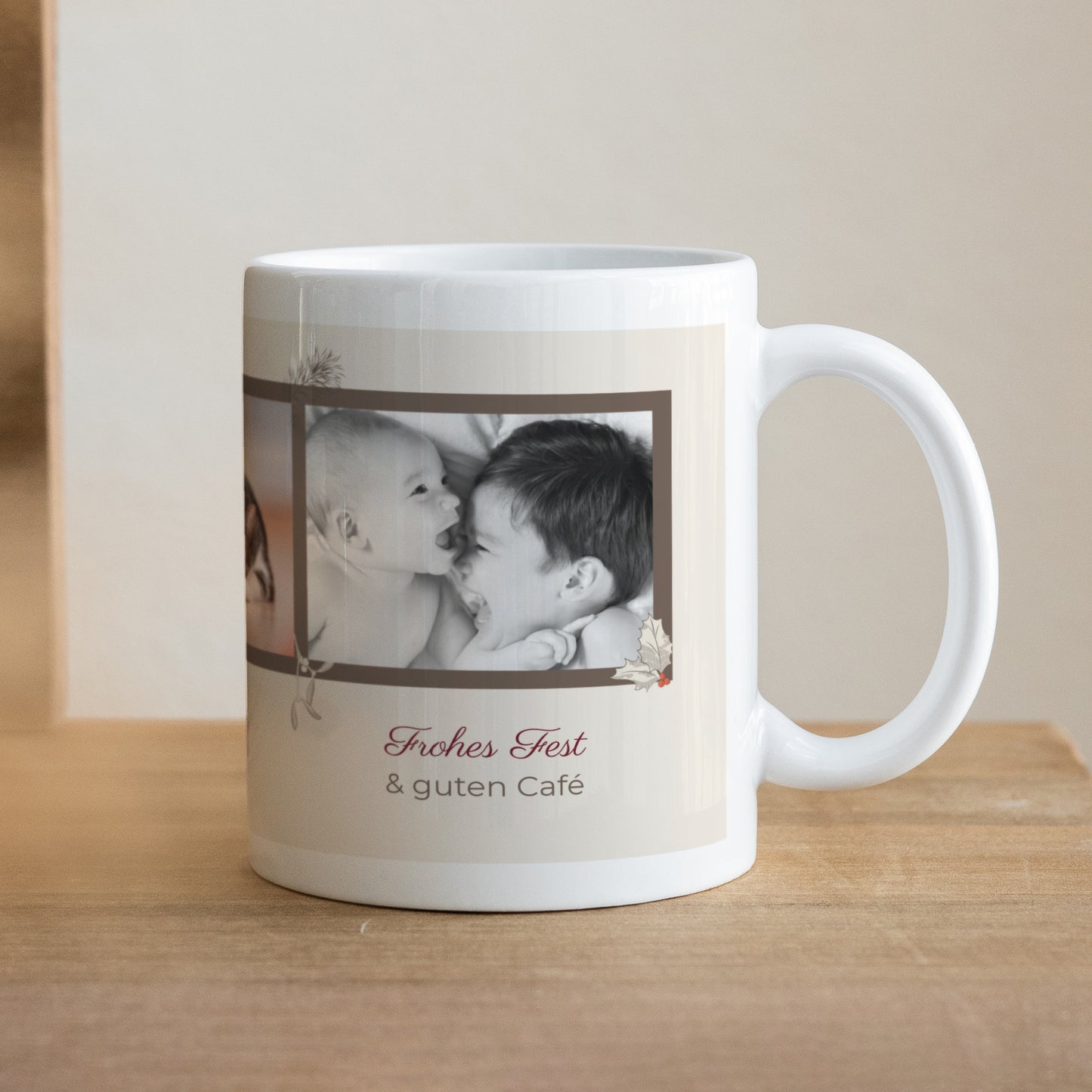 Tasse Objekte Weiß Weihnachtsblätter & -zweige foto N° 1