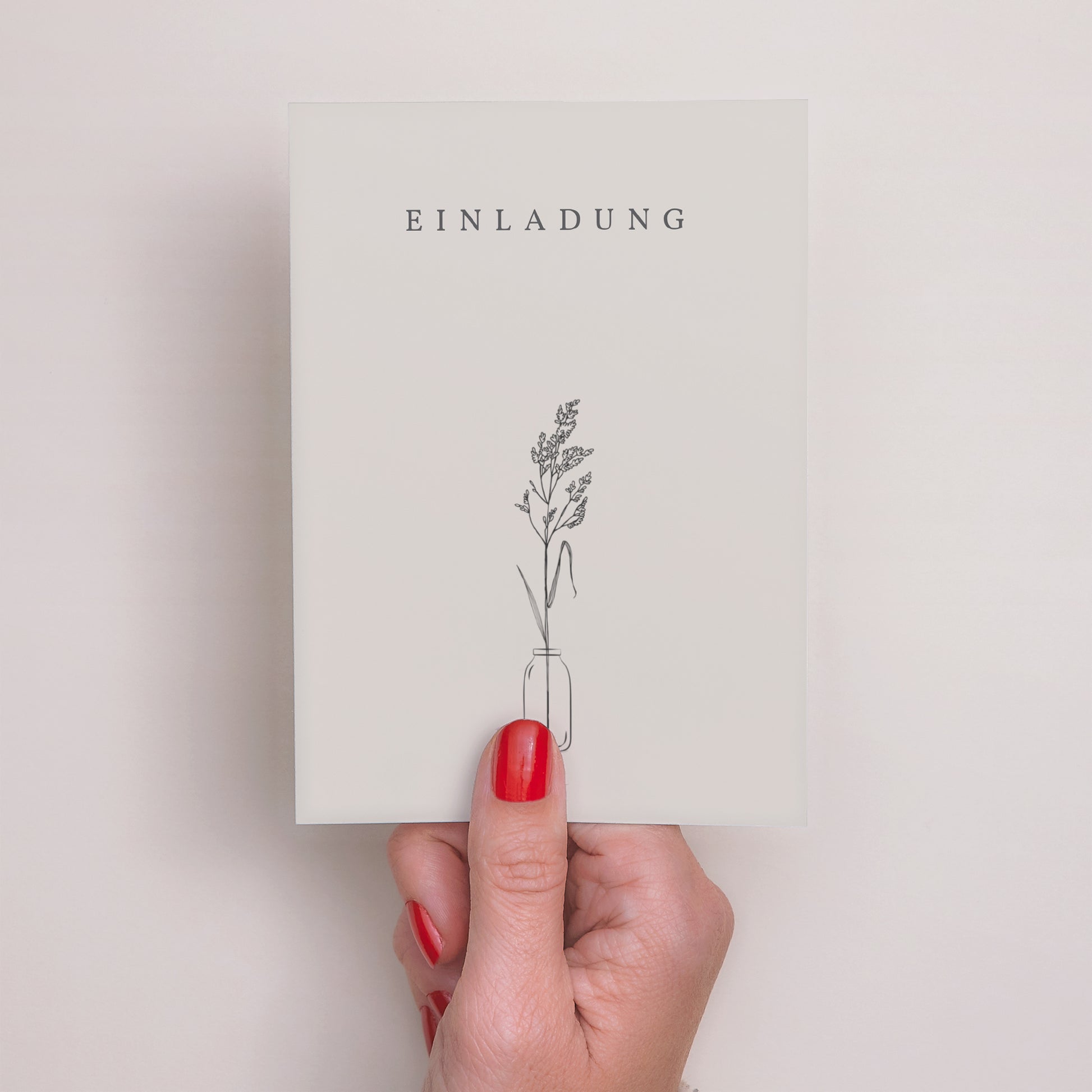 Einladungskarte Hochzeit Porträt Brin d'Amour foto N° 2
