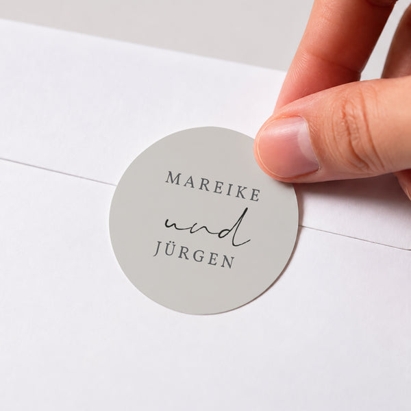 Sticker Hochzeit Rund Brin d'Amour foto