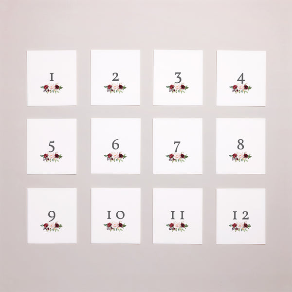 Fotoabzug Hochzeit Pack von 12 Krone Marsala foto