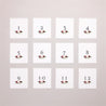 Fotoabzug Hochzeit Pack von 12 Krone Marsala foto N° 1
