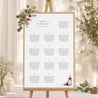 Sitzplan Hochzeit Porträt 60 x 90 cm Krone Marsala foto N° 1