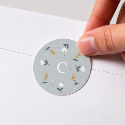 Sticker Geburt Rund Kuschelhase foto N° 1