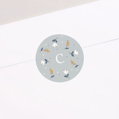 Sticker Geburt Rund Kuschelhase foto N° 2