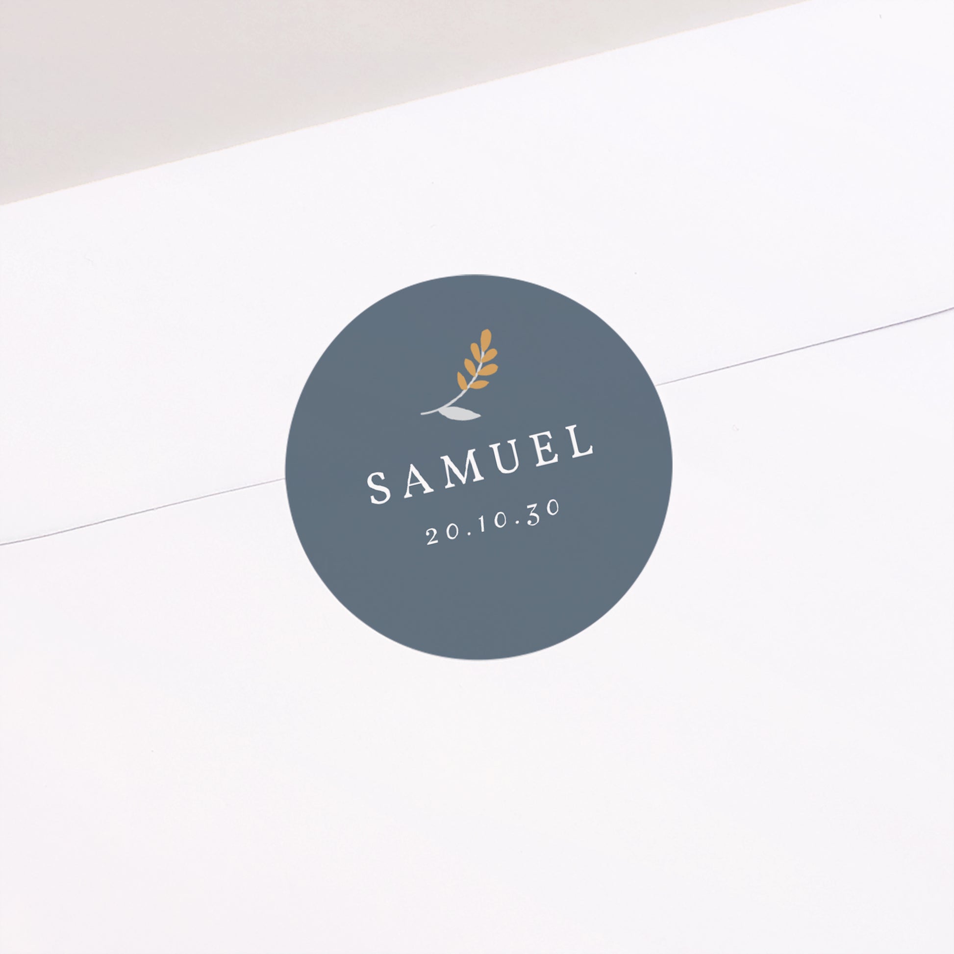 Sticker Geburt Rund Liberty Kellner foto N° 1