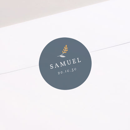 Sticker Geburt Rund Liberty Kellner foto N° 1