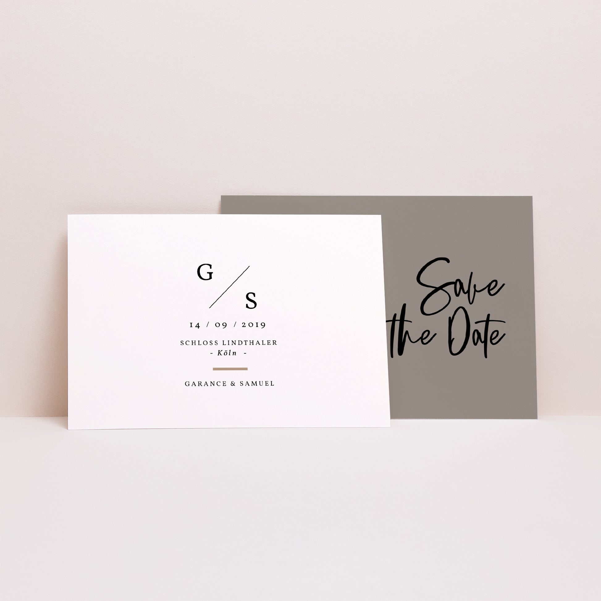 Save the date Karte Hochzeit Landschaft Brush-Effekt foto N° 2