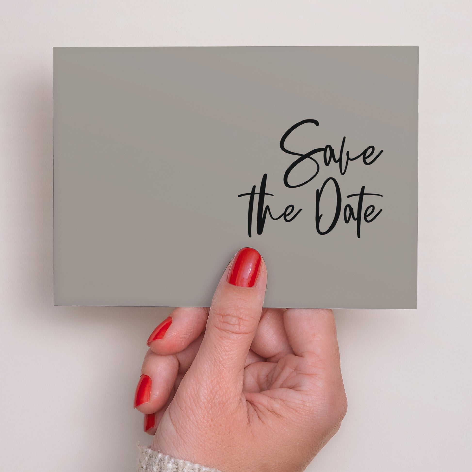 Save the date Karte Hochzeit Landschaft Brush-Effekt foto N° 3