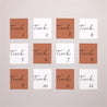 Fotoabzug Hochzeit Pack von 12 Zimtfarbene Kalligraphie foto N° 1