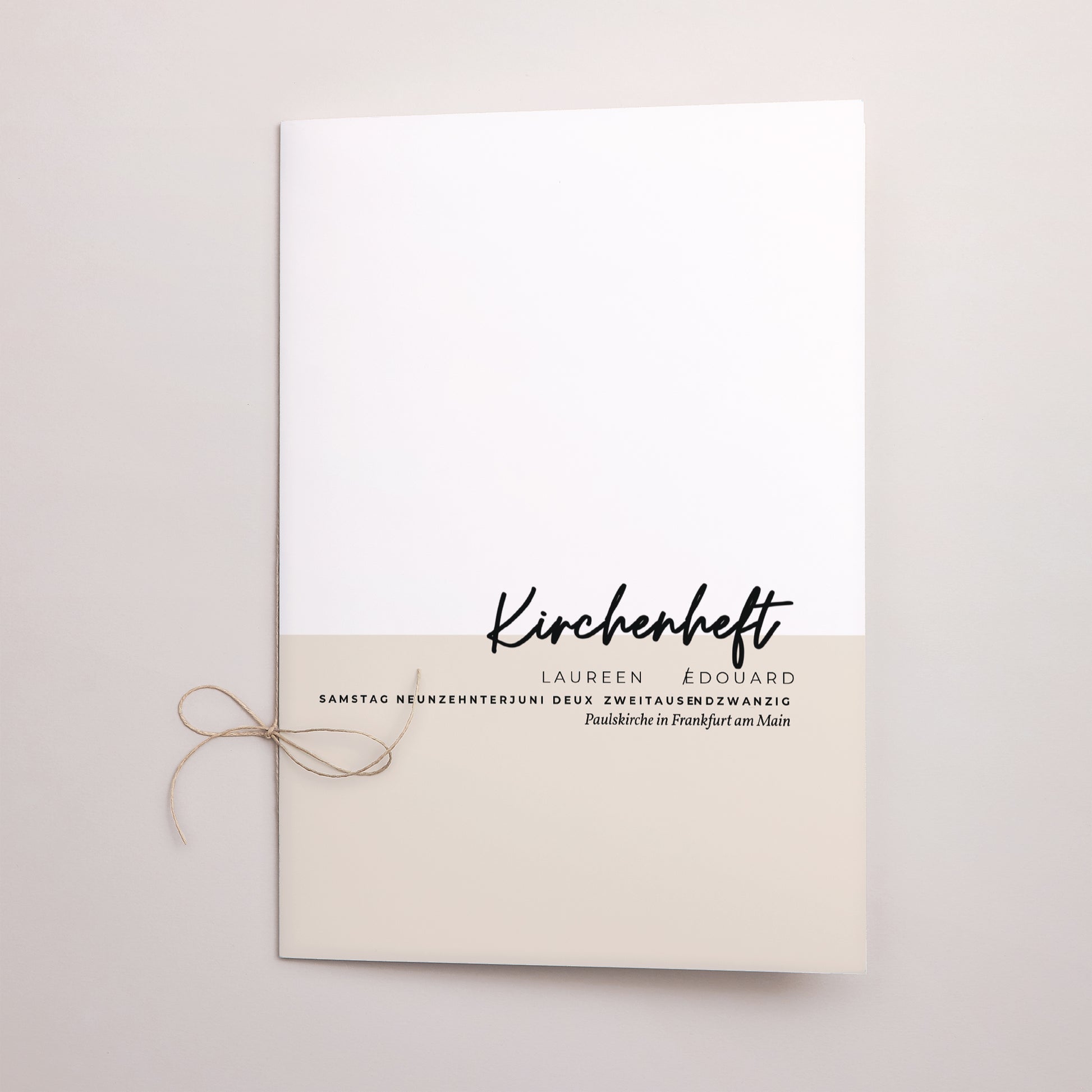Kirchenheft Hochzeit Doppelflügel Spachtelmasse und Majestic foto N° 1