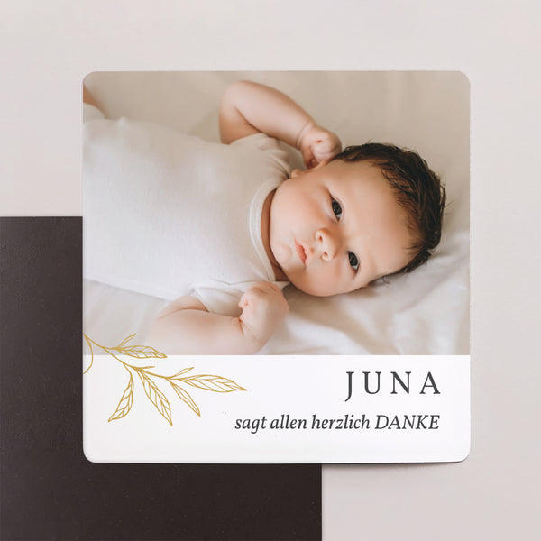 Dankeskarte Geburt Satz von 9, magnetisch. Jolie Pousse foto