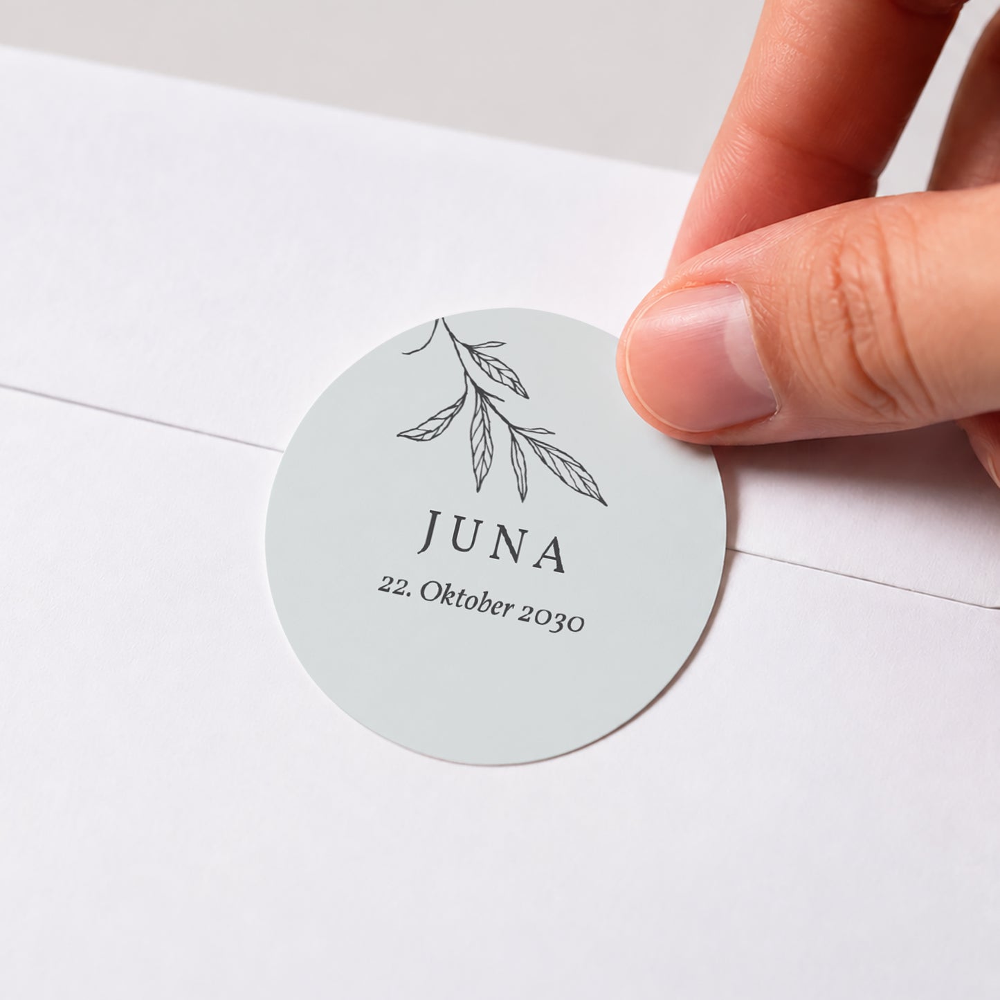 Sticker Geburt Rund Jolie Pousse foto N° 1