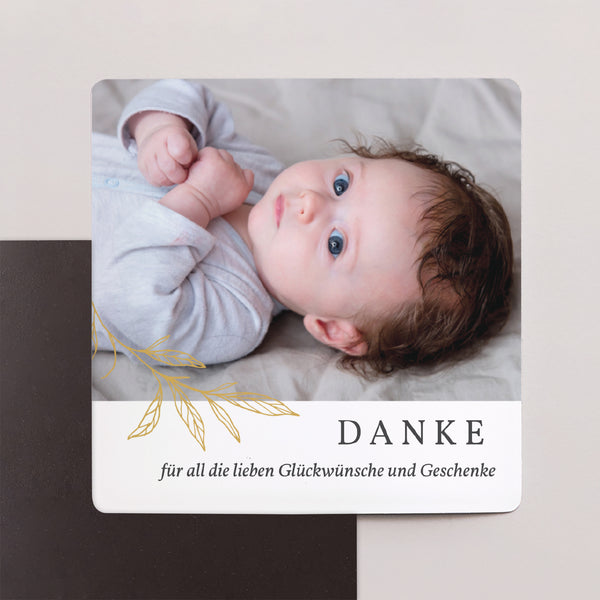 Dankeskarte Geburt Satz von 9, magnetisch. Joli Brin foto