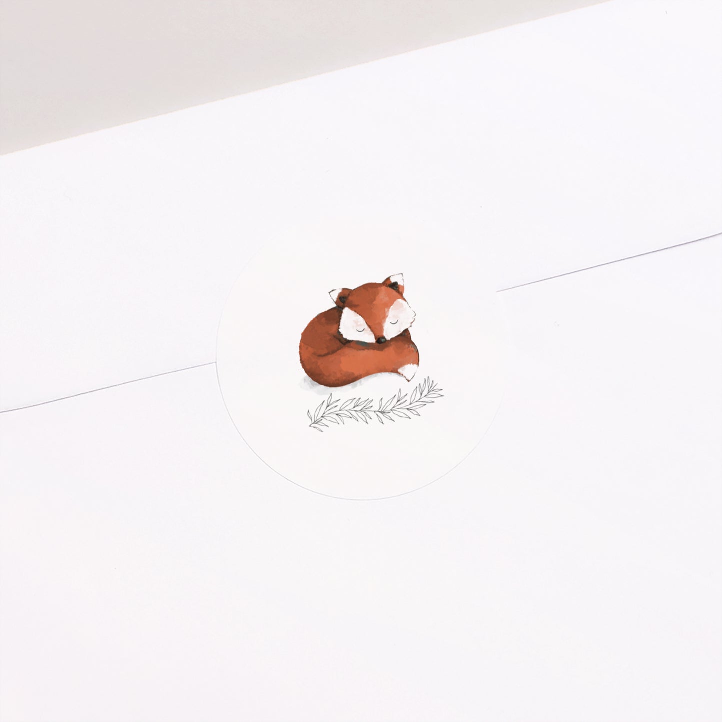 Sticker Geburt Rund Foxy foto N° 2