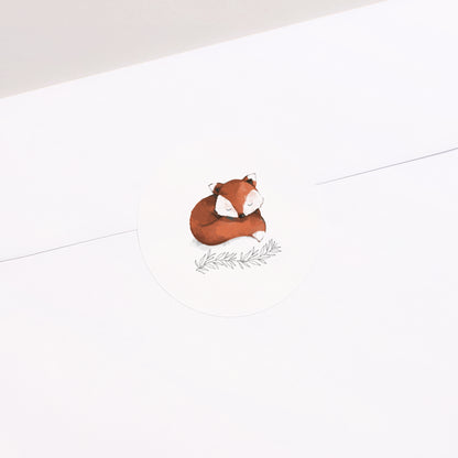 Sticker Geburt Rund Foxy foto N° 2