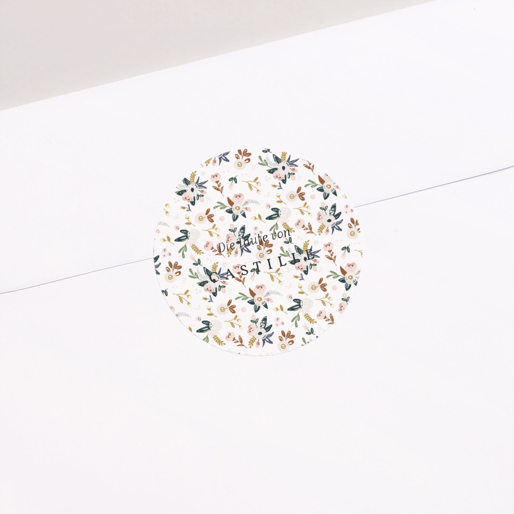 Sticker Taufe Rund Liberty Kinfolk foto N° 2
